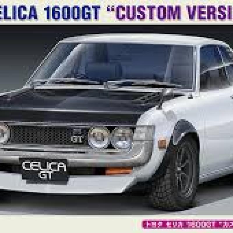 Hasegawa 1/24 scale Toyota Celica 1600GT Custom Version Plastic Model Kit 20672