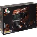 Italeri 3897 1/24 Scale Show Truck Model Kit Scania R730 Black Amber V8