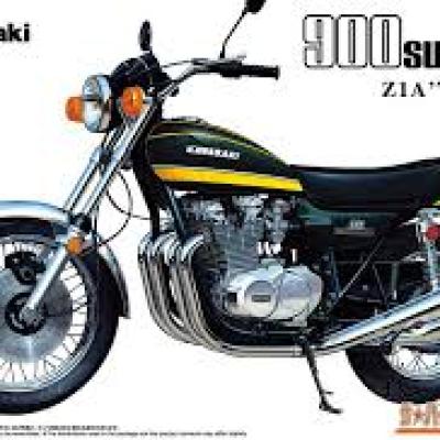 Aoshima 6341 1/12 Kawasaki Z1A 900 Super4 1974