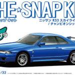 Aoshima 1:32 Scale Aoshima Nissan R33 Skyline GTR (Championship Blue) Snap Kit 20036