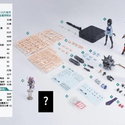 和模線 梅德塔殘響 REVERBERATION OF MEDTA 僵屍娘 玖蓮 JIULIAN 1/12 拼裝模型 特典