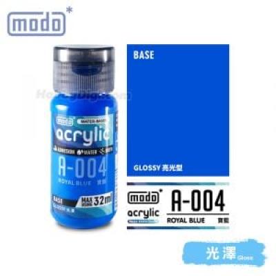 摩多modo Acrylic 水性 模型油 - A-004 寶藍色 32ml