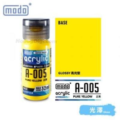 摩多modo Acrylic 水性 模型油 - A-005 正黃色 32ml