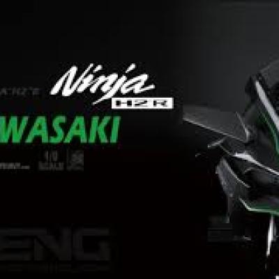 meng model kawasaki ninja h2r 1/9 pre colored edition