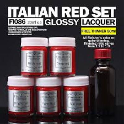 FI-086 FINISHER'S Italian Red 5 color set