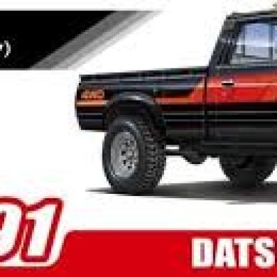 AOSHIMA 1/24 The Tuned Car No. 91 720 Datsun Truck Lift-up Custom Plastic Model 06850