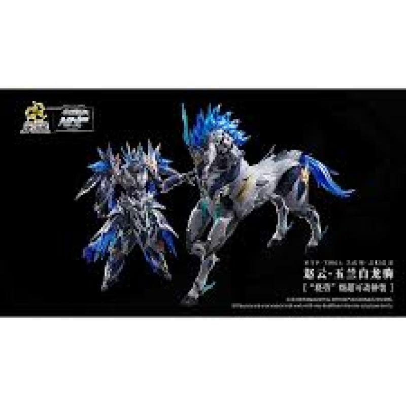Motor Nuclear 摩動核 MG 1/100 星甲魂將傳 MNP-XH05 天佑星 龍膽虎將 趙雲 玉蘭白龍駒 趙雲連馬 合金骨架 拼裝模型