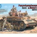 Tamiya 25208 1/35 IV.F & Motorcycle N.Africa