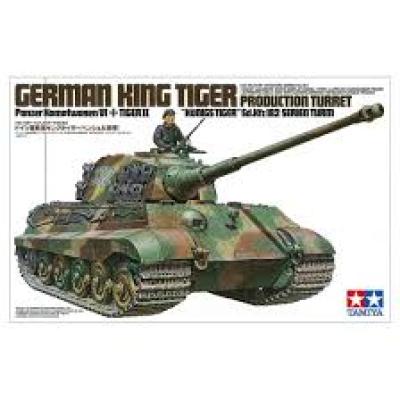 Tamiya 1/35 Military Miniature German King Tiger Production Turret Scale Model Car