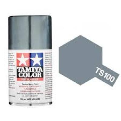 Tamiya 85100 Tamiya Color Spray TS-100 Bright Gun Metal (Semi-Gloss)