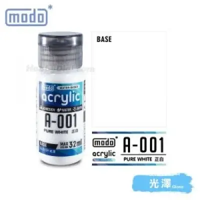 modo Acrylic Water Based Model Paint - A-001 Pure White 32ml