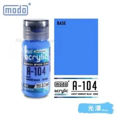 modo Acrylic Water Based Model Paint - A-104 Light Vibrant Blue 32ml