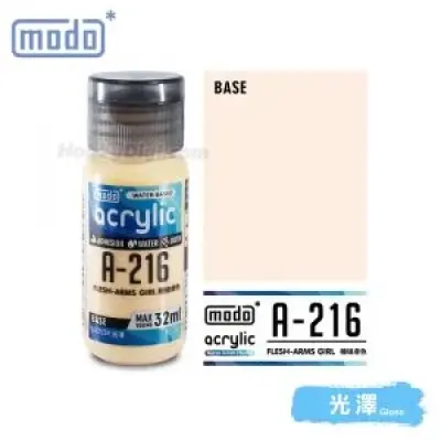 modo Acrylic Water Based Model Paint - A-216 Flesh - Arms Girl 32ml