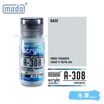modo Acrylic Water Based Model Paint - A-308 Gray FS36375 32ml