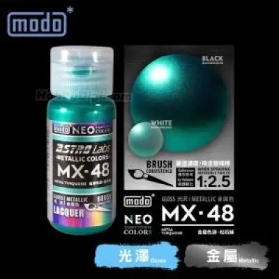 摩多modo ASTRO Labs金屬色源 油性 模型油 - MX-48 NEO 金屬色源·松石綠 30ml