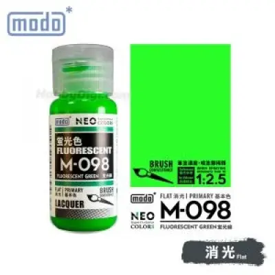 摩多modo 螢光色 油性 模型油 - M-098 NEO 螢光綠 30ml