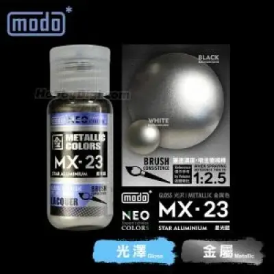摩多modo金屬成色系列 油性 模型油 - MX-23 NEO 星光鋁 30ml