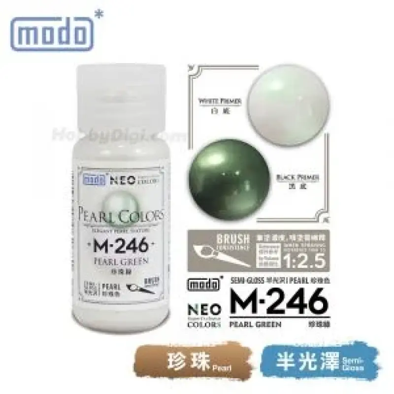 摩多modo 珍珠色 油性 模型油 - M-246 NEO 珍珠綠 30ml