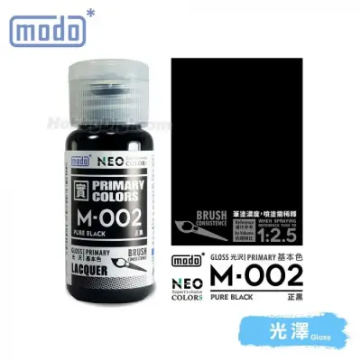 摩多modo基本色 油性 模型油 - M-002 NEO 正黑 30ml