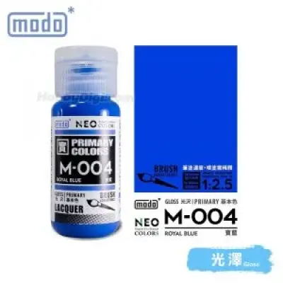 摩多modo基本色 油性 模型油 - M-004 NEO 寶藍 30ml