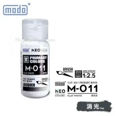 摩多modo基本色 油性 模型油 - M-011 NEO 消光白 30ml