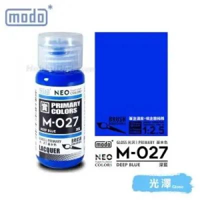摩多modo基本色 油性 模型油 - M-027 NEO 深藍 30ml