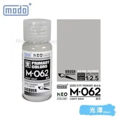 摩多modo基本色 油性 模型油 - M-062 NEO 淺灰 30ml