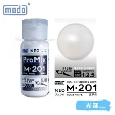 摩多modo ProMix 油性 模型油 -M-201 NEO 皇家白 30ml