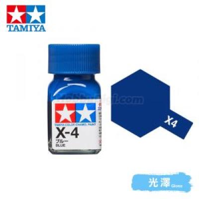 Tamiya 80004 Tamiya Color Enamel Paint X-4 Blue 10ml