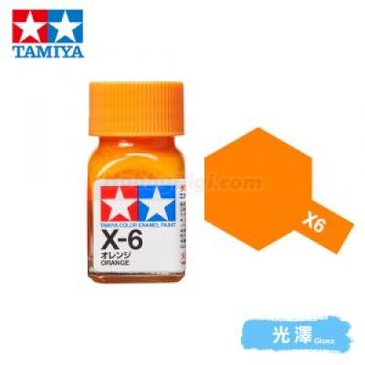 Tamiya 80006 Tamiya Color Enamel Paint X-6 Orange 10ml