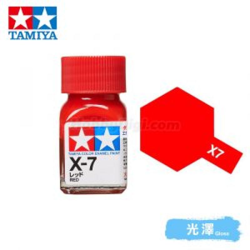 Tamiya 80007 Tamiya Color Enamel Paint X-7 Red 10ml
