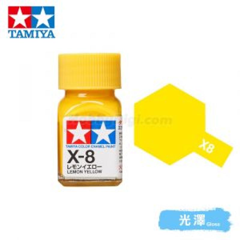 Tamiya 80008 Tamiya Color Enamel Paint X-8 Lemon Yellow 10ml