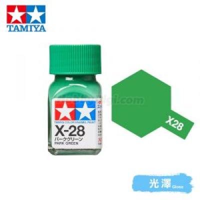 田宮模型 80028 Tamiya Color 琺瑯油 X-28 鮮綠色 10ml