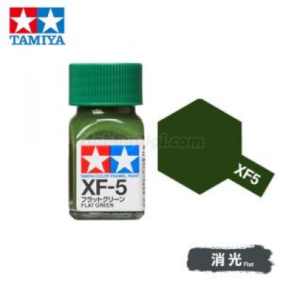 Tamiya 80305 Tamiya Color Enamel Paint XF-5 Flat Green 10ml