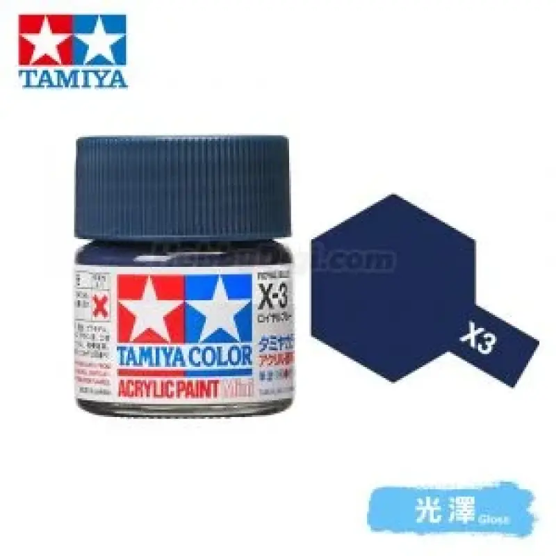 Tamiya 81503 Tamiya 彩色壓克力顏料 Mini X-3 皇家藍 10ml