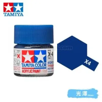 Tamiya 81504 Tamiya 彩色壓克力顏料 Mini X-4 藍色 10ml