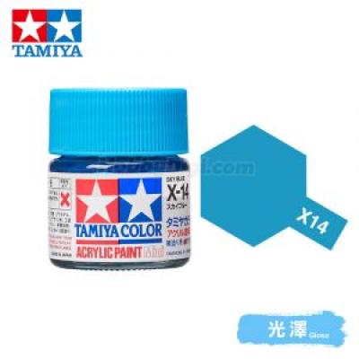Tamiya 81514 Tamiya Color Acrylic Paint Mini X-14 Sky Blue 10ml