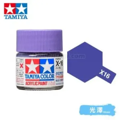 Tamiya 81516 Tamiya Color Acrylic Paint Mini X-16 Purple 10ml