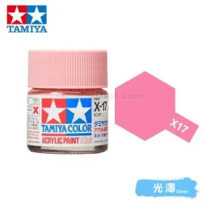 Tamiya 81517 Tamiya Color Acrylic Paint Mini X-17 Pink 10ml