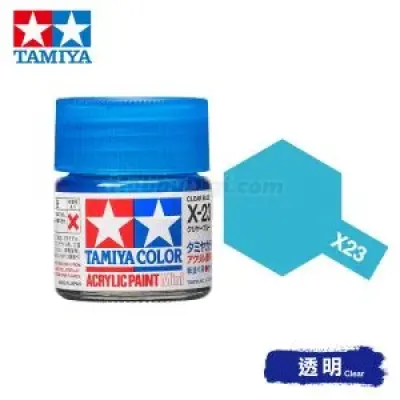 Tamiya 81523 Tamiya Color Acrylic Paint Mini X-23 Clear Blue 10ml