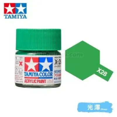Tamiya 81528 Tamiya Color Acrylic Paint Mini X-28 Park Green 10ml