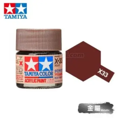 Tamiya 81533 Tamiya Color Acrylic Paint Mini X-33 Bronze 10ml