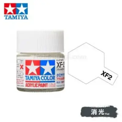 Tamiya 81702 Tamiya Color Acrylic Paint Mini XF-2 Flat White 10ml