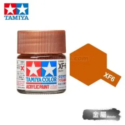Tamiya 81706 Tamiya Color Acrylic Paint Mini XF-6 Copper 10ml