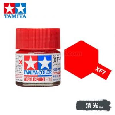 Tamiya 81707 Tamiya Color Acrylic Paint Mini XF-7 Flat Red 10ml