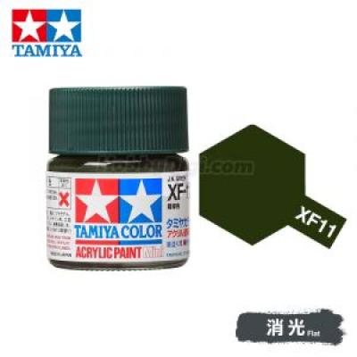 Tamiya 81711 Tamiya Color Acrylic Paint Mini XF-11 J.N. Green 10ml