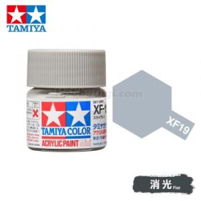 Tamiya 81719 Tamiya Color Acrylic Paint Mini XF-19 Sky Grey 10ml