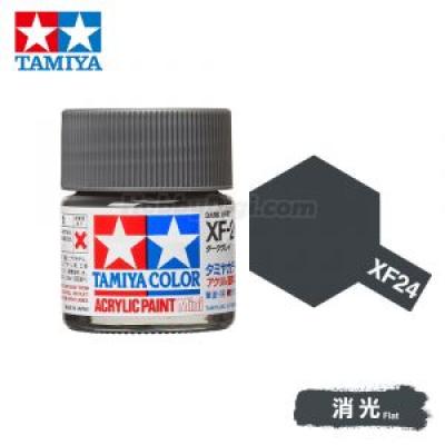 Tamiya 81724 Tamiya Color Acrylic Paint Mini XF-24 Dark Grey 10ml