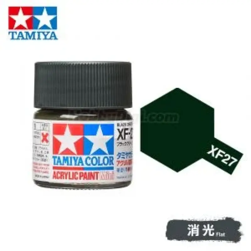 Tamiya 81727 Tamiya Color Acrylic Paint Mini XF-27 Black Green 10ml