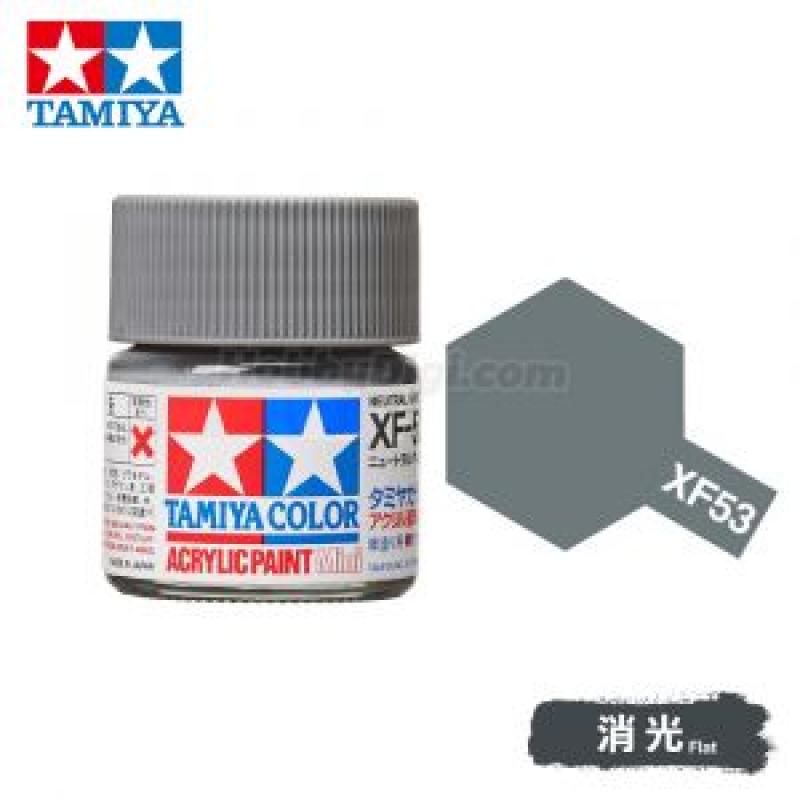 Tamiya 81753 Tamiya Color Acrylic Paint Mini XF-53 Neutral Grey 10ml